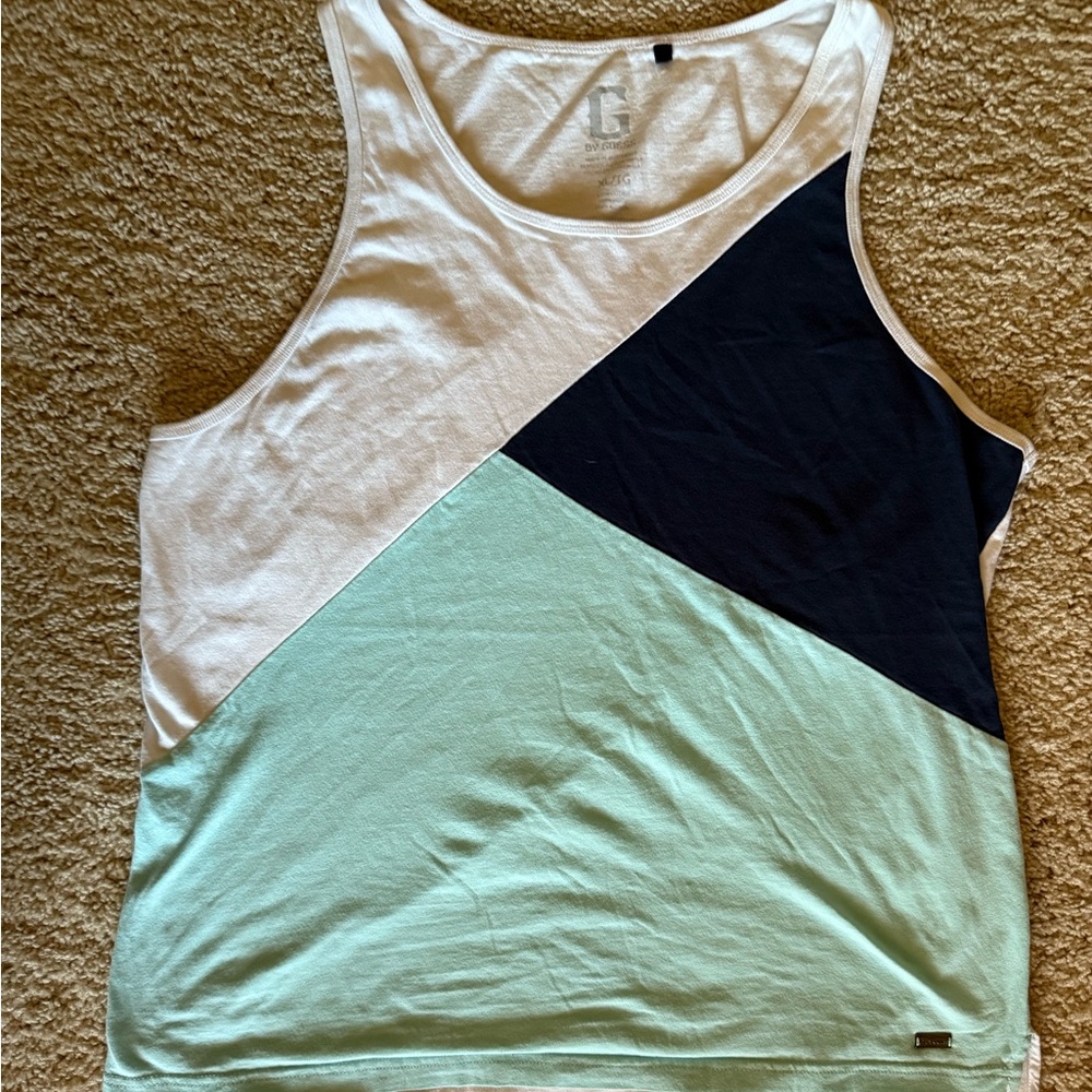 G by Guess Tri-Color Tank Top